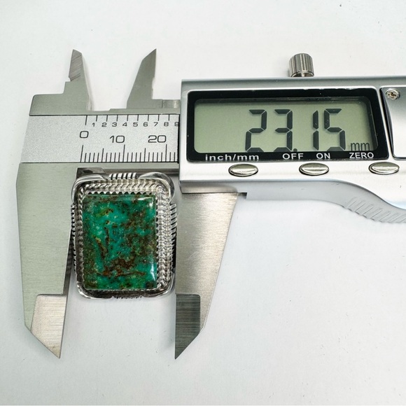 Maria Platero (Navajo) Sterling Silver Turquoise Post Earrings - Picture 14 of 16